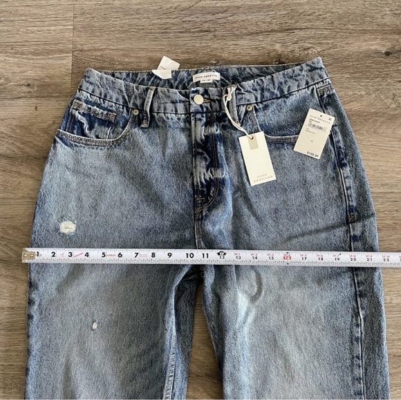 NWT Good American Women's Good 90s Icon Straight Leg Jeans Size 14_32 Blue - Picture 7 of 9